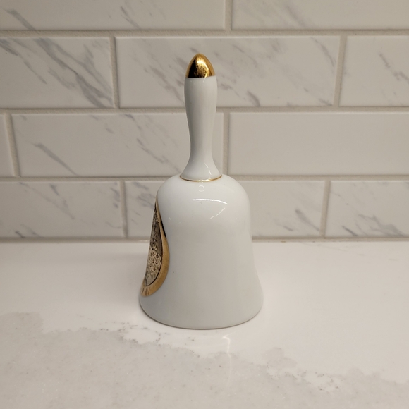 Vintage Japanese 24kt Edged Chokin Art Bell - Picture 2 of 3